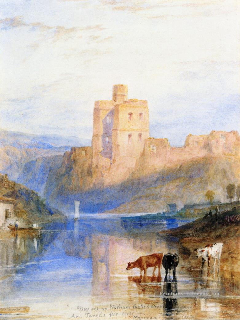 Château de Norham sur le Tweed Turner Peintures à l'huile